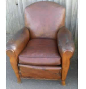 A Pair of 1940s Leather Club Chairs