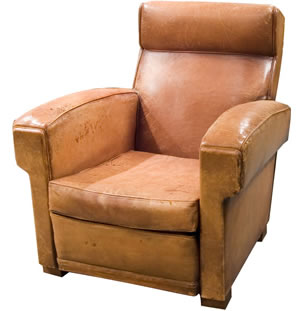 1950s Caramel Leather Club Chairs