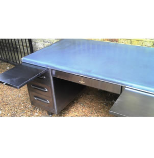 1950s Art Metal Double Pedestal Desk