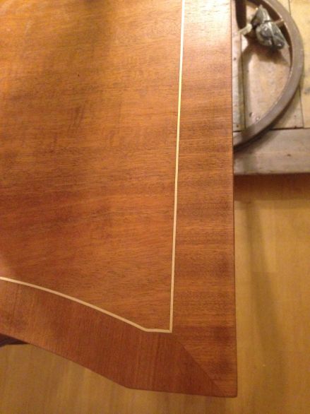 1950's Matt Black Sideboard with Mahogany Top