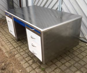 1950s polished tanker desk
