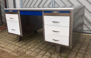 1950s polished tanker desk
