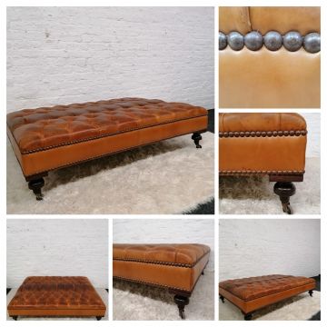 Bespoke Leather Foot Stool