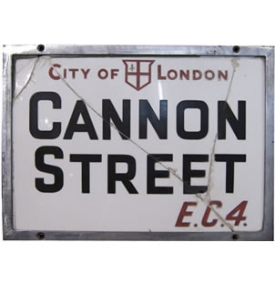 Cannon Street Sign