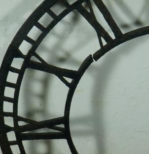 Cast iron clock
