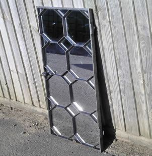 19th Century Cast Iron Window Mirror