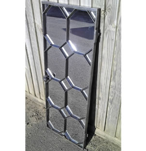 19th Century Cast Iron Window Mirror