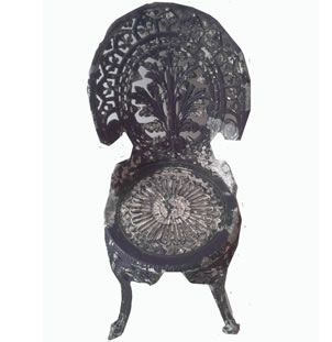 Pair of Shabby Chic Garden Chairs