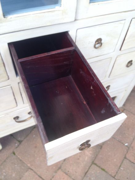 Chinese Cabinet with Swedish Blue Interior