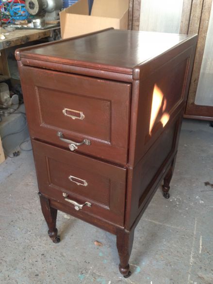 Edwardian 2 Drawer Filing Cabinet
