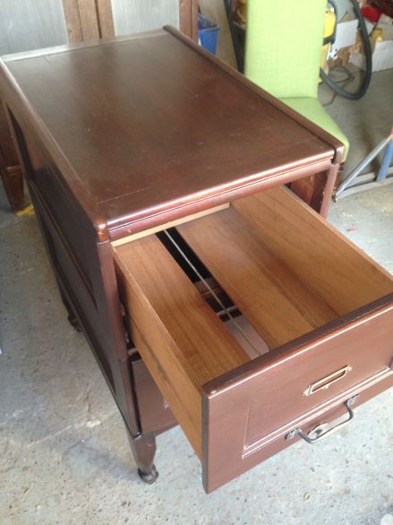 Edwardian 2 Drawer Filing Cabinet