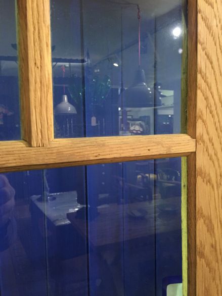 Edwardian Oak Display Cabinet