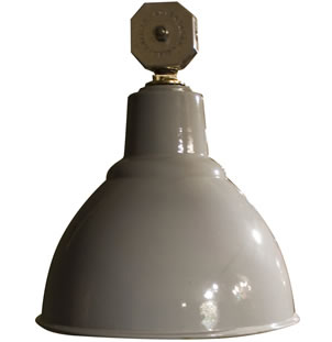 Four Grey Factory Lights