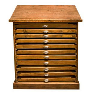French Printers Chest