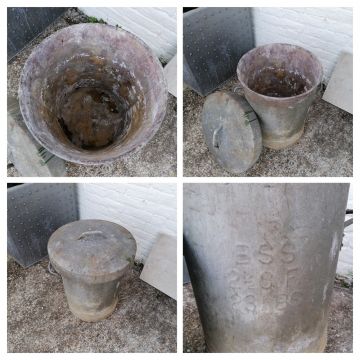 Industrial Galvanised Metal Bin