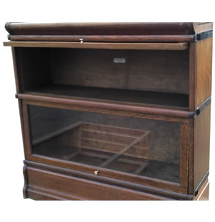 Globe-Wernicke Two Tier Oak Bookcase