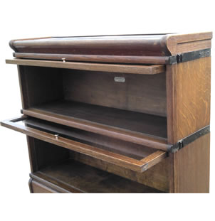 Globe-Wernicke Two Tier Oak Bookcase