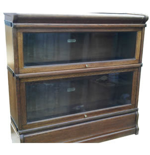 Globe-Wernicke Two Tier Oak Bookcase