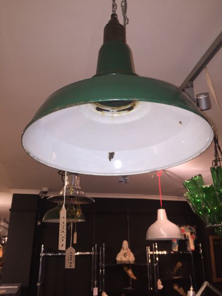 Green Enamel Lights