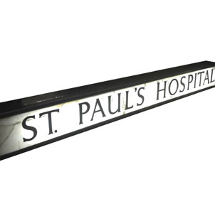 St Paul's Hospital Sign Covent Garden