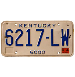 Vintage American Licence Plates
