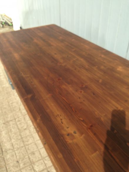 Large Kitchen Dining Table with Drawers