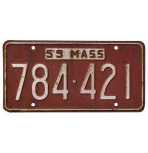 Vintage American Licence Plates