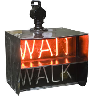 Nyc Wait Walk Sign