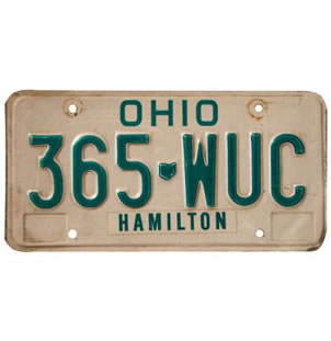 Vintage American Licence Plates