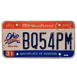 Vintage American Licence Plates