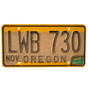 Vintage American Licence Plates