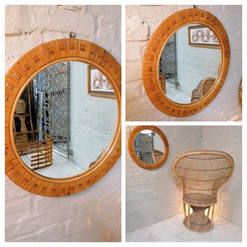 Retro Round Wall Mirror