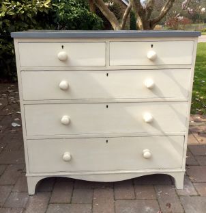 Painted Victorian chest of drawers
