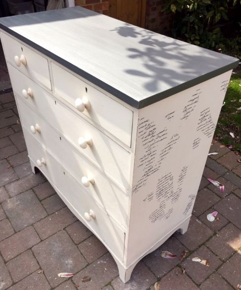Painted Victorian chest of drawers