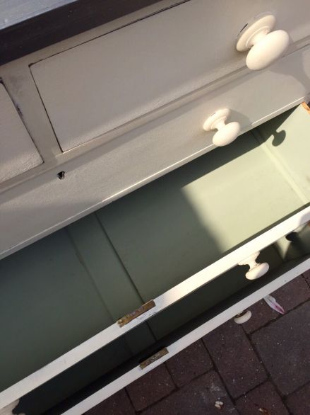 Painted Victorian chest of drawers