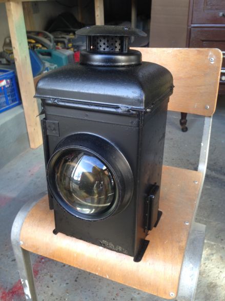 Pair of Victorian Railway Adlake Gas Lamps