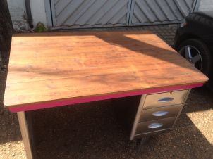 Polished Steel Desk