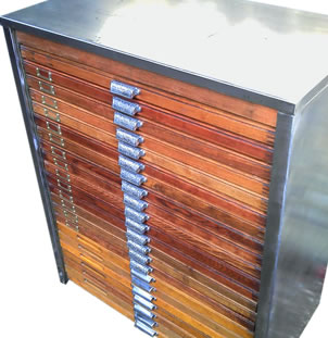 Mid 20th century printers chest