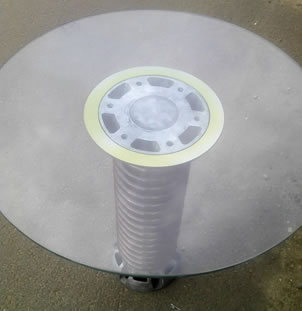 Upcycled Pylon Resistor Table
