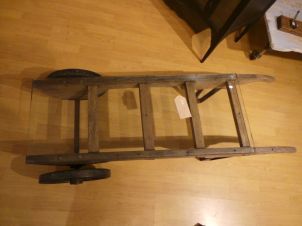 Sack trolley coffee table