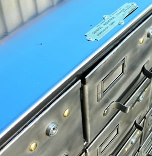 C.1960 Steel 24 Drawer Cabinet