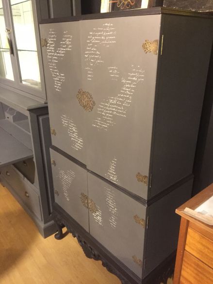 Upcycled cocktail cabinet