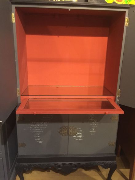 Upcycled cocktail cabinet