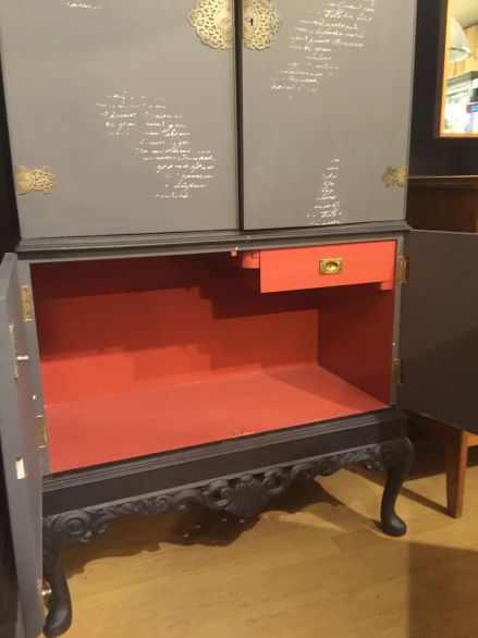 Upcycled cocktail cabinet