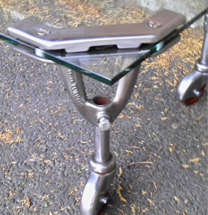 Upcycled Glass Coffee Table
