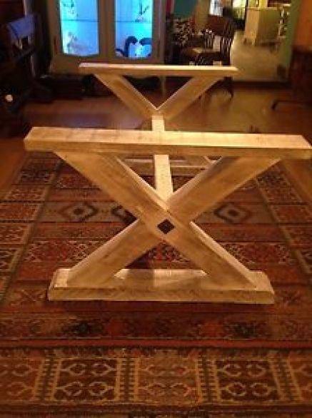 Upcycled Vintage Enamel Sign Dining Table