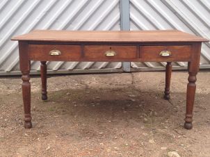 Victorian Oak Kitchen Table