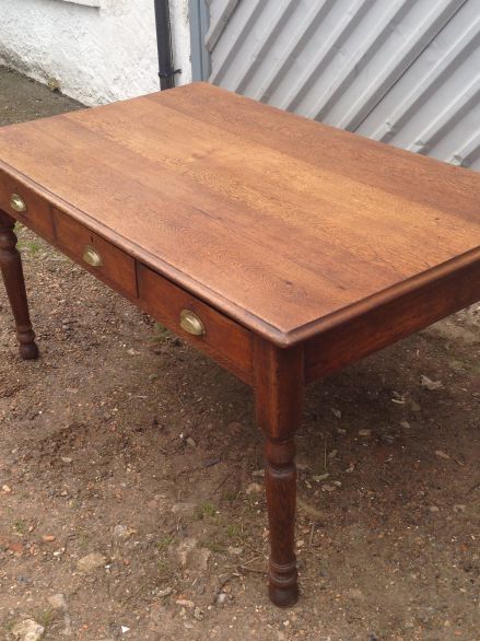 Victorian Oak Kitchen Table