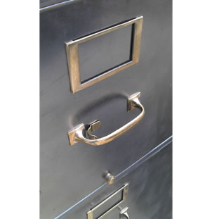 Vintage 1928 Steel Filing Cabinet