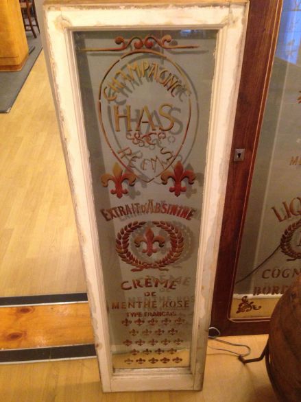 Vintage gilt signwritten window